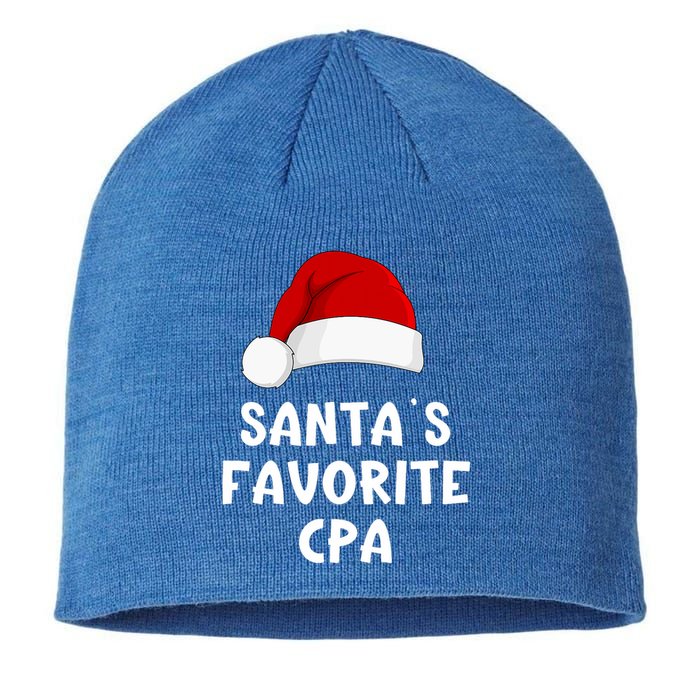 Christmas SantaS Favorite Cpa Certified Public Accountant Sustainable Beanie