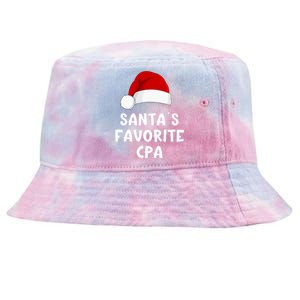 Christmas SantaS Favorite Cpa Certified Public Accountant Tie-Dyed Bucket Hat