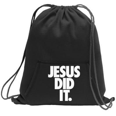 Christian Stuff For Women Jesus Did It Sweatshirt Cinch Pack Bag