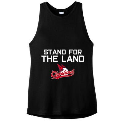 Cleveland Stand For The Land Ladies PosiCharge Tri-Blend Wicking Tank