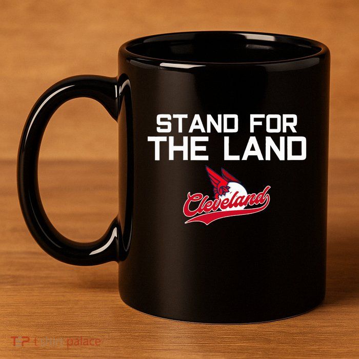 Cleveland Stand For The Land 11oz C Handle Ceramic Mug