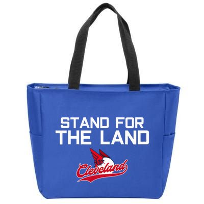 Cleveland Stand For The Land Zip Tote Bag