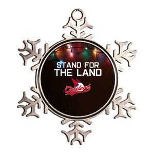 Cleveland Stand For The Land Metallic Star Ornament