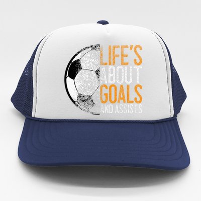 Cool Soccer For Soccer Lovers Player Football Goal  Trucker Hat