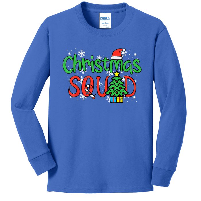 Christmas Squad Family Xmas Crew Great Gift Kids Long Sleeve Shirt