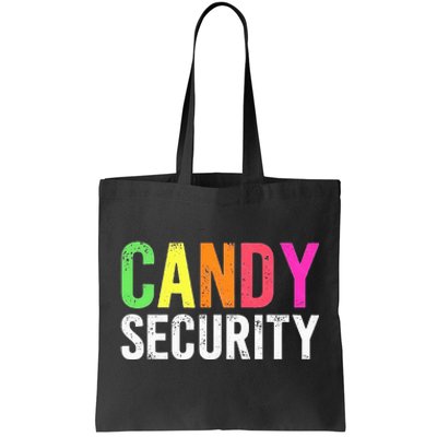 Candy Security Funny Halloween Costume Party Tote Bag