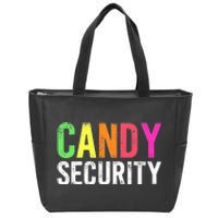 Candy Security Funny Halloween Costume Party Zip Tote Bag