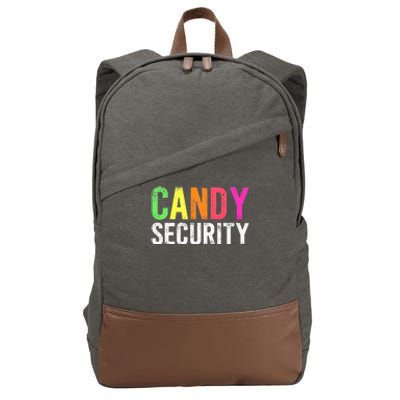 Candy Security Funny Halloween Costume Party Cotton Canvas Backpack