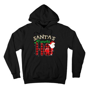 Christmas Santa's Favorite Ho Xmas Pajama Funny Naughty Hoodie