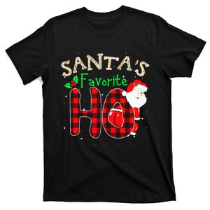 Christmas Santa's Favorite Ho Xmas Pajama Funny Naughty T-Shirt