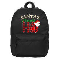 Christmas Santa's Favorite Ho Xmas Pajama Funny Naughty 16 in Basic Backpack