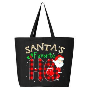 Christmas Santa's Favorite Ho Xmas Pajama Funny Naughty 25L Jumbo Tote