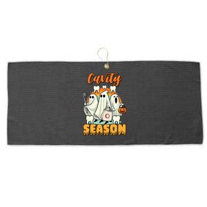 Cavity Season Funny Dental Halloween Th Dentist Gift Large Microfiber Waffle Golf Towel