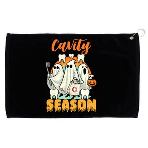 Cavity Season Funny Dental Halloween Th Dentist Gift Grommeted Golf Towel