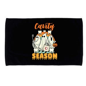 Cavity Season Funny Dental Halloween Th Dentist Gift Microfiber Hand Towel