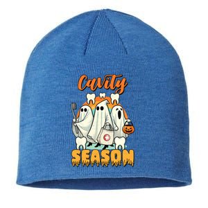 Cavity Season Funny Dental Halloween Th Dentist Gift Sustainable Beanie