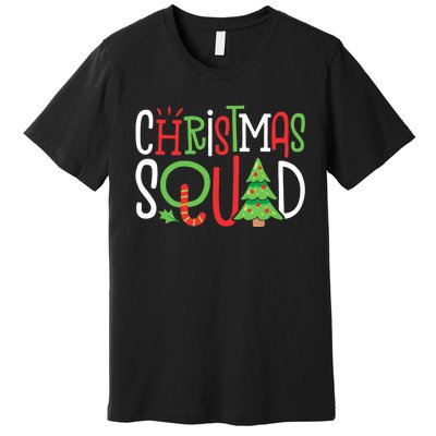 Christmas Squad Funny Xmas Tree Family Matching Pajamas Premium T-Shirt