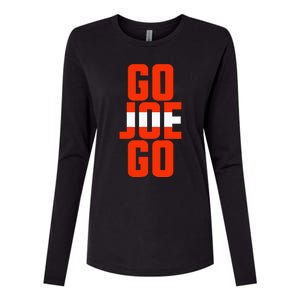 Cleveland Sundays For D.A.Wgs Go Joe Go Womens Cotton Relaxed Long Sleeve T-Shirt