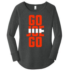 Cleveland Sundays For D.A.Wgs Go Joe Go Women's Perfect Tri Tunic Long Sleeve Shirt