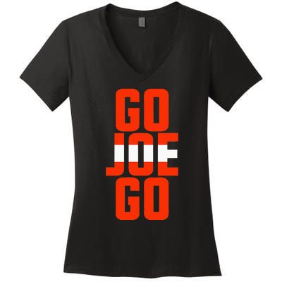 Cleveland Sundays For D.A.Wgs Go Joe Go Women's V-Neck T-Shirt