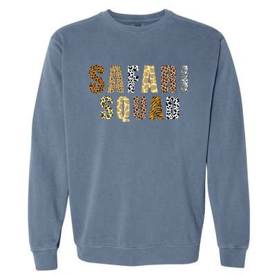 Cool Safari For Women Zoologist African Animal Print Zoo Garment-Dyed Sweatshirt