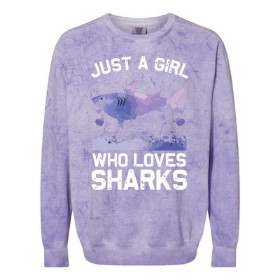 Cool Shark For Shark Whale Shark Lover Colorblast Crewneck Sweatshirt