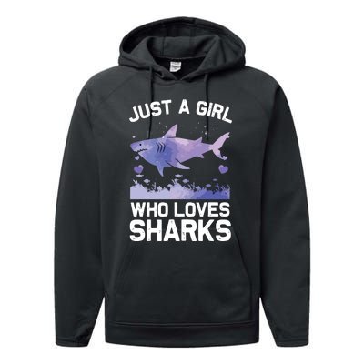 Cool Shark For Shark Whale Shark Lover Performance Fleece Hoodie