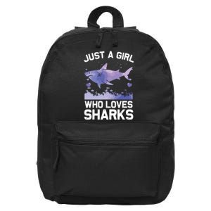 Cool Shark For Shark Whale Shark Lover 16 in Basic Backpack