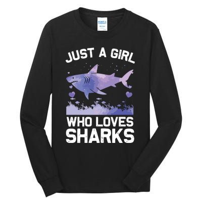 Cool Shark For Shark Whale Shark Lover Tall Long Sleeve T-Shirt