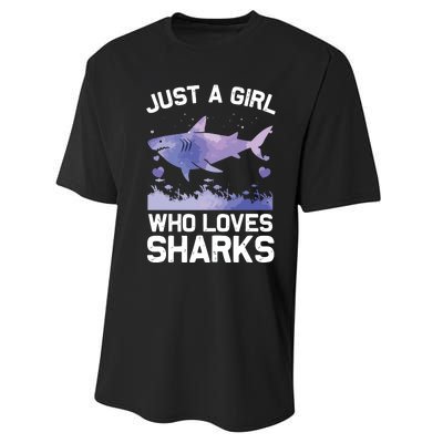 Cool Shark For Shark Whale Shark Lover Performance Sprint T-Shirt