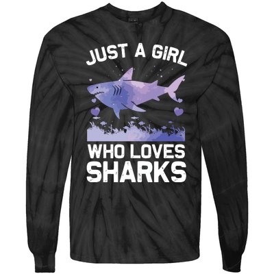 Cool Shark For Shark Whale Shark Lover Tie-Dye Long Sleeve Shirt