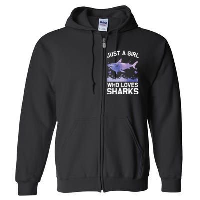 Cool Shark For Shark Whale Shark Lover Full Zip Hoodie