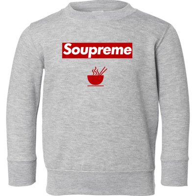 Charles Soupreme Funny Soupreme Logo Toddler Sweatshirt