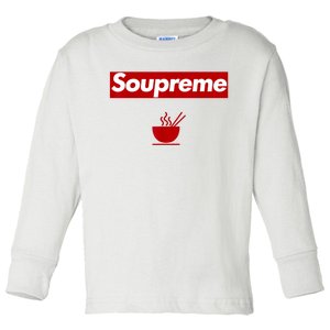 Charles Soupreme Funny Soupreme Logo Toddler Long Sleeve Shirt