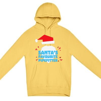 Christmas SantaS Favorite Pipefitter Pajama Pipe Fitter Premium Pullover Hoodie