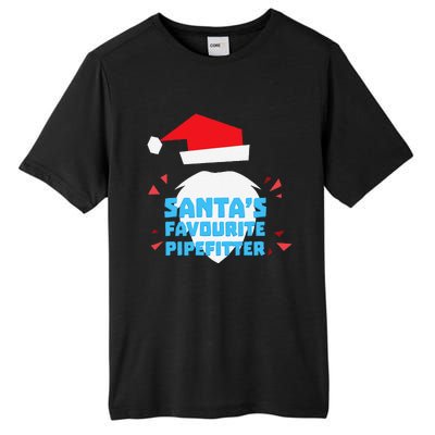 Christmas SantaS Favorite Pipefitter Pajama Pipe Fitter Tall Fusion ChromaSoft Performance T-Shirt