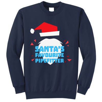 Christmas SantaS Favorite Pipefitter Pajama Pipe Fitter Sweatshirt