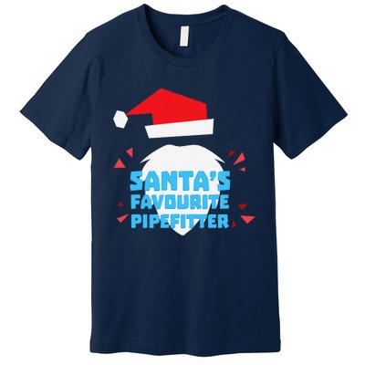 Christmas SantaS Favorite Pipefitter Pajama Pipe Fitter Premium T-Shirt