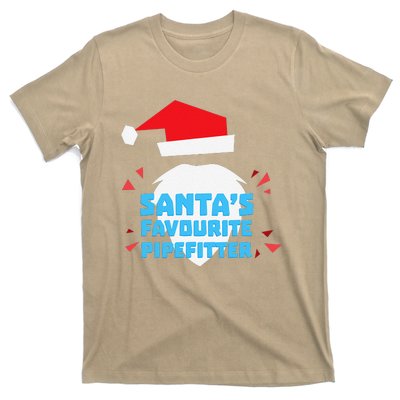 Christmas SantaS Favorite Pipefitter Pajama Pipe Fitter T-Shirt