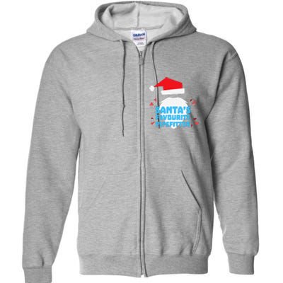 Christmas SantaS Favorite Pipefitter Pajama Pipe Fitter Full Zip Hoodie