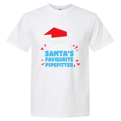 Christmas SantaS Favorite Pipefitter Pajama Pipe Fitter Garment-Dyed Heavyweight T-Shirt