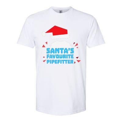 Christmas SantaS Favorite Pipefitter Pajama Pipe Fitter Softstyle CVC T-Shirt