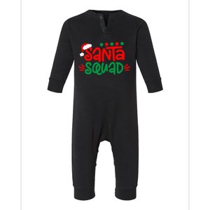 Christmas Squad Family Matching Xmas Santa Squad Infant Fleece One Piece