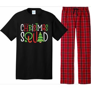 Christmas Squad Funny Xmas Tree Family Matching Pajamas Pajama Set