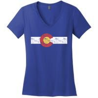 Colorado State Flag Gift Patriotic Colorado Day Cool Gift Women's V-Neck T-Shirt