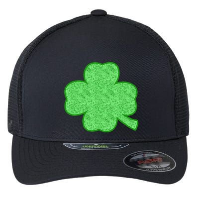 Clover Shamrock Funny St. Saint Patrick's Day Flexfit Unipanel Trucker Cap