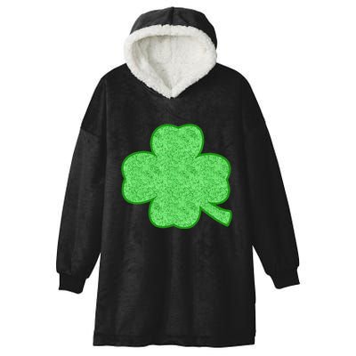 Clover Shamrock Funny St. Saint Patrick's Day Hooded Wearable Blanket