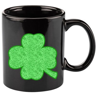 Clover Shamrock Funny St. Saint Patrick's Day 11oz C Handle Ceramic Mug