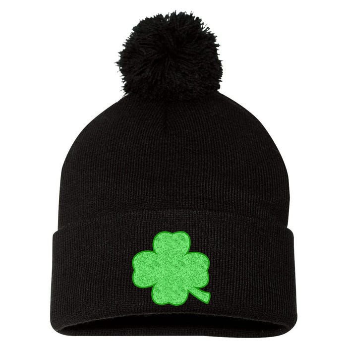 Clover Shamrock Funny St. Saint Patrick's Day Pom Pom 12in Knit Beanie