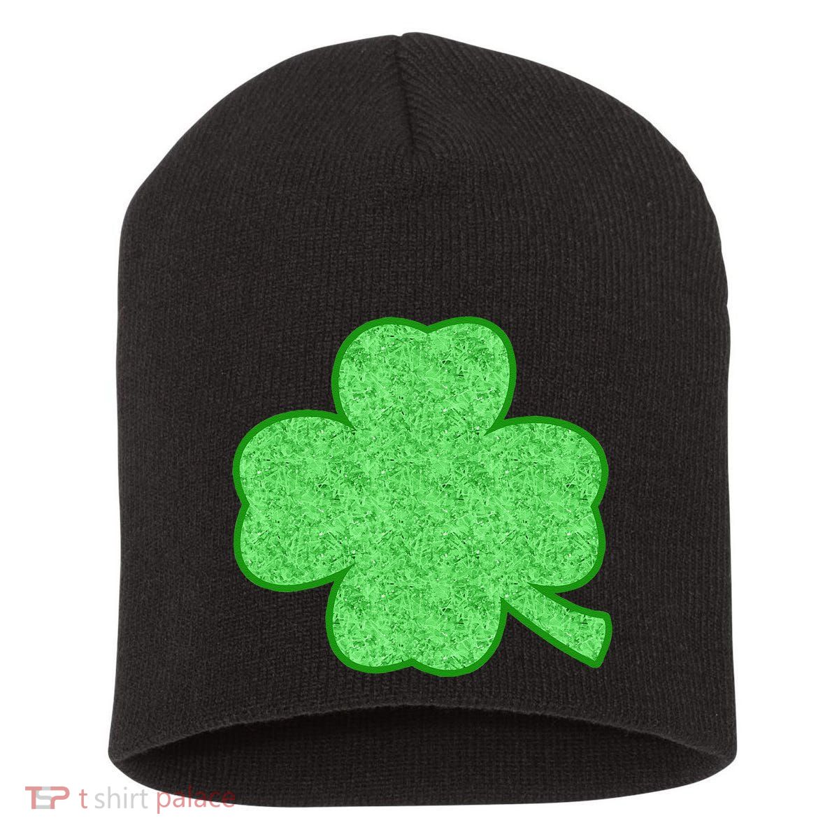 Clover Shamrock Funny St. Saint Patrick's Day Short Acrylic Beanie